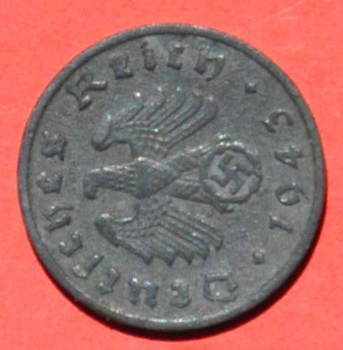 DEUTSCHES REICH 1 REICHSPFENNIG 1943 D - Original Third Reich Collectible
