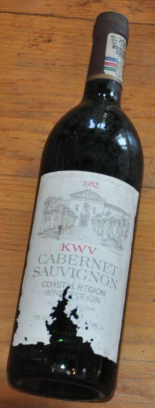 KWV CABERNET SAUVIGNON 1982 - PICK UP POSSIBLE
