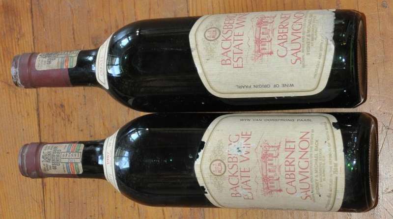 BACKSBERG CABERNET SAUVIGNON 1987 - PICK UP POSSIBLE