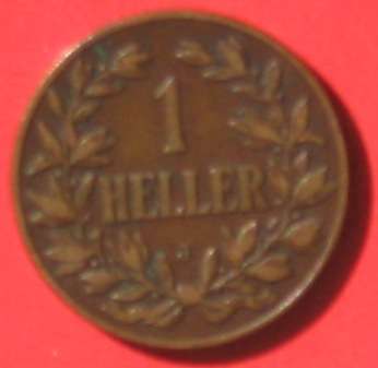 DEUTSCH-OSTAFRIKA  1 Heller 1907 J - original + no reserve