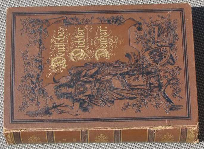 DEUTSCHE DICHTER UND DENKER (1883) - extremely scarce, very well manufactured, 1078 pages