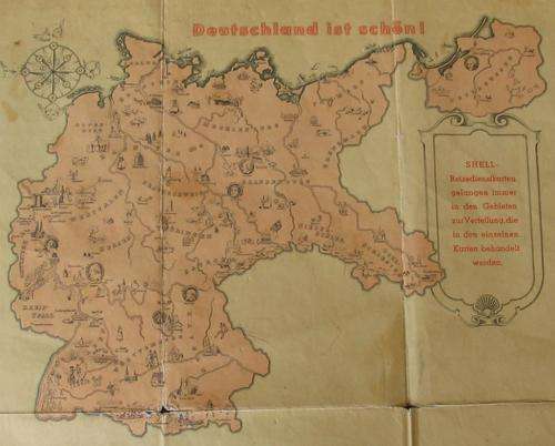 MAP OF THE THIRD REICH - original