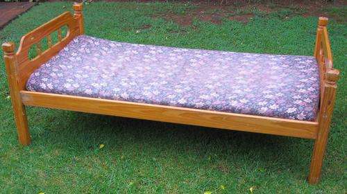 SINGLE BED WITH MATTRESS