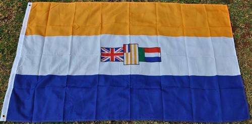 Large SOUTH AFRICAN FLAG - Oranje-Blanje-Blou - Wall Flag / Pole Flag NEVER USED