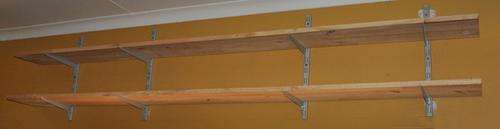 VERY NICE WALL SHELF (PINE) - used