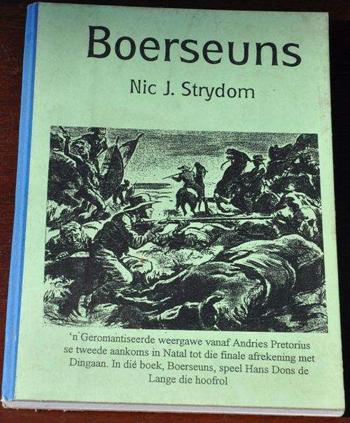 BOERSEUNS deur Nic J. Strydom -  pretty scarce, in very nice condition