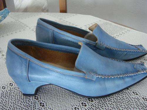 BLUE LEATHER Shoes -excelent condition