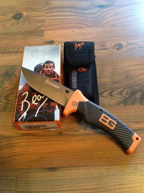 Bear Grylls Gerber Drop Point Survival Series Knife with Sheath