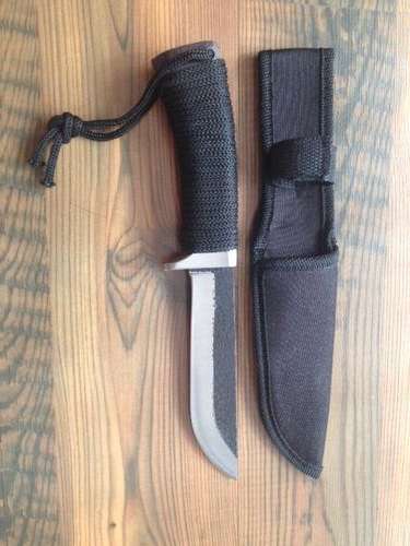 Wood & Survival Cord Knife With Sheath