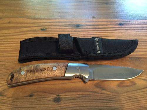 Browning Wood & Stainless Steel Fixed Blade
