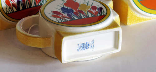 Moorland of Staffordshire Art Deco Crocus tea set