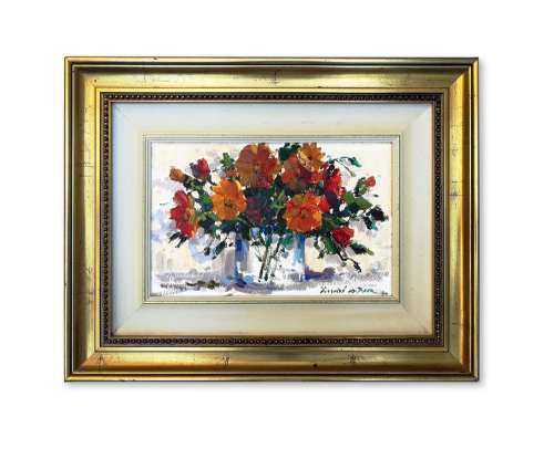 Still life with flowers by André de Beer