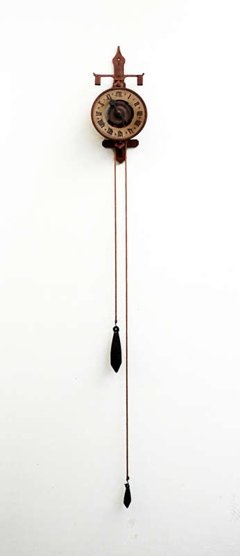 Stunning gothic design wooden wall clock