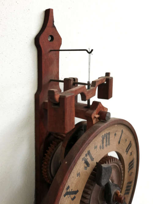 Stunning gothic design wooden wall clock