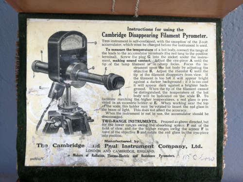 Antique pyrometer