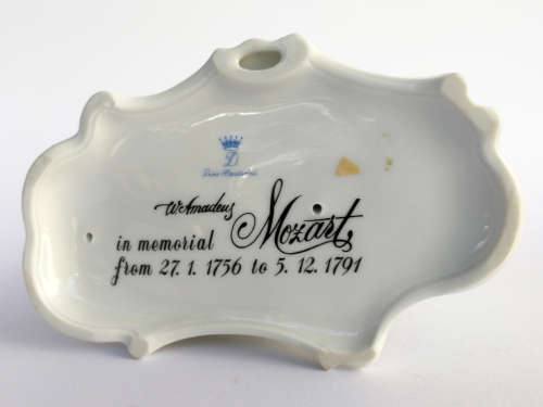 Majestic Dresden figurine commemorating Mozart