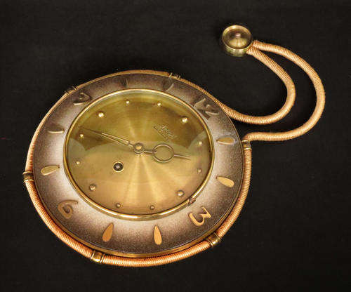 Vintage Art Deco style 1940s Wall clock GARANT Schwebe-Anker