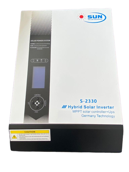 SUN S-2330 24v 3KVA MPPT Pure Sine Wave Hybrid Solar Inverter