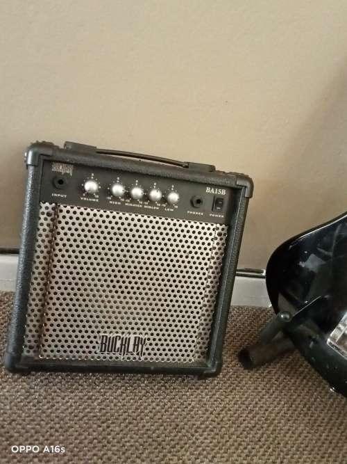 Buckley Bass guitar and Buckley Amplifier