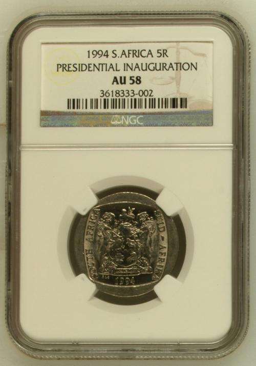 *** Decent Grade *** 1994 Presidential Inauguration R5 - NGC Graded AU58 - 2 Available.