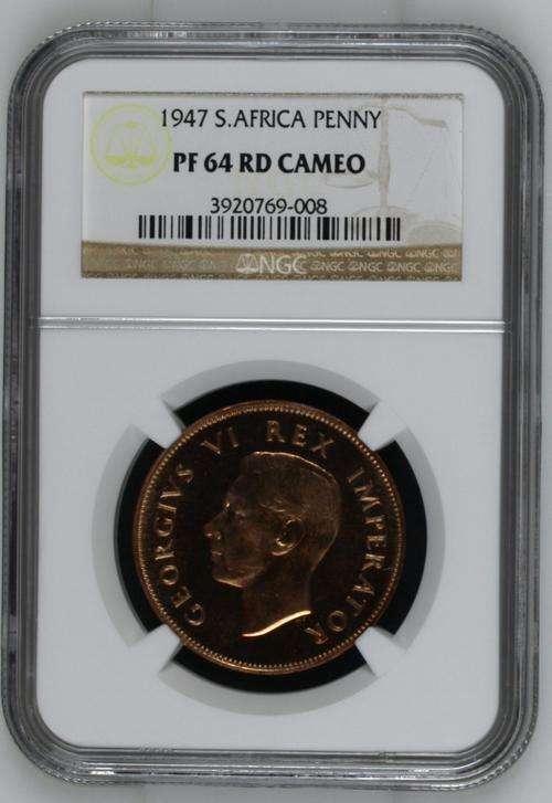 *** A REAL GEM *** 1947 Proof Penny - NGC Graded PF64RD CAMEO - Never Seen In RED CAMEO !!!