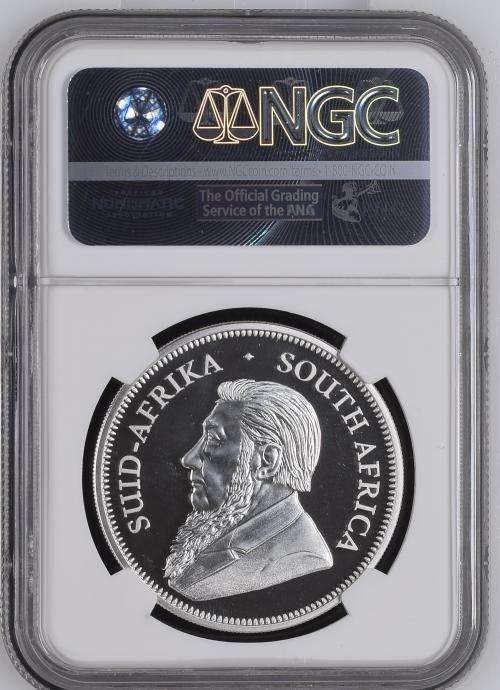 2017 PROOF KRUGERRAND 1oz SILVER - NGC PF69 ULTRA CAMEO - 50th ANNIVERSARY - MINTAGE = 15000 Only.