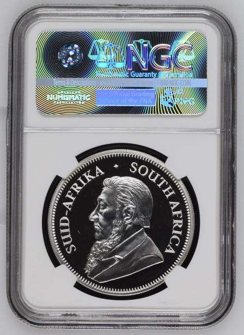2017 PROOF KRUGERRAND 1oz SILVER - NGC PF70 ULTRA CAMEO - 50th ANNIVERSARY -MINTAGE =15000 - PERFECT