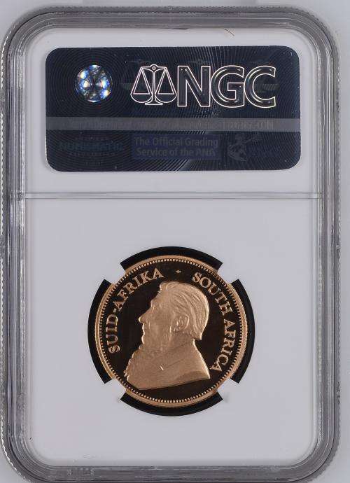 2001 Proof Krugerrand 1/2 Ounce Gold - NGC Graded PF69 Ultra Cameo.