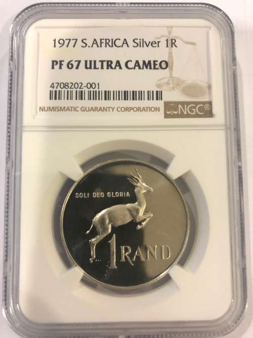 *** 3rd Finest Grade *** 1977 Proof Silver R1 - NGC Graded PF67 Ultra Cameo.