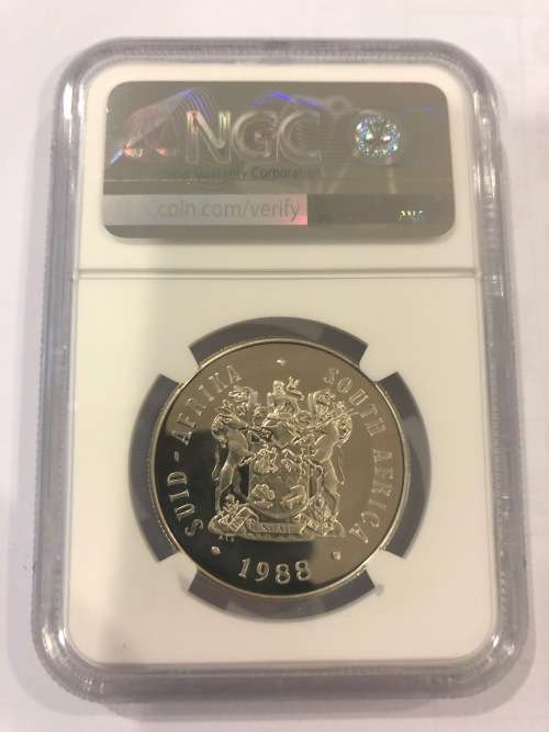1988 Silver Proof R1 - Huguenots Tercentennary - NGC Graded PF67 Ultra Cameo.