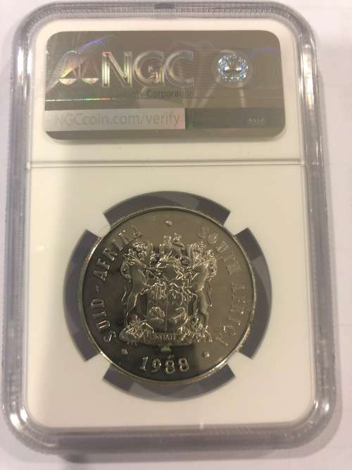 1988 UNC Silver R1 - Bartolomeu Dias - NGC Graded M64 - Hard To Find In UNC.