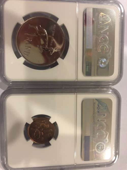 1965 English Proof Silver R1 & 1965 English UNC One Cent - One Bid For Both Coins !!!