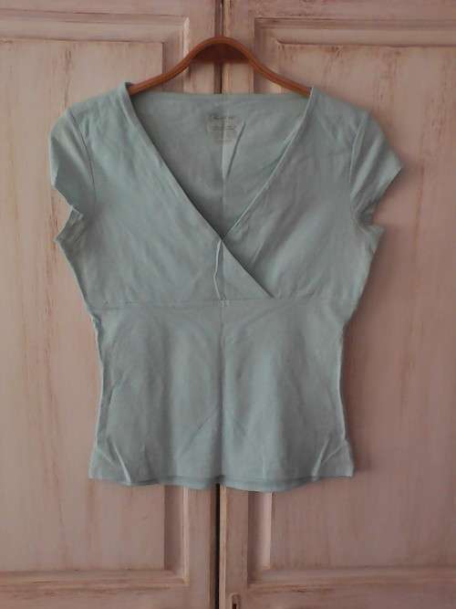 PRETTY PALE SEA GREEN TEE (SIZE 14/38)