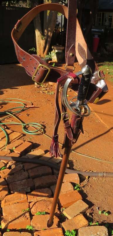 SADF CERIMONIAL SWORD WITH SAM BROWN MINT CONDITION