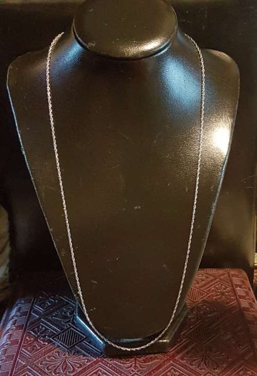 Vintage .925 Sterling Silver Rope Chain Necklace