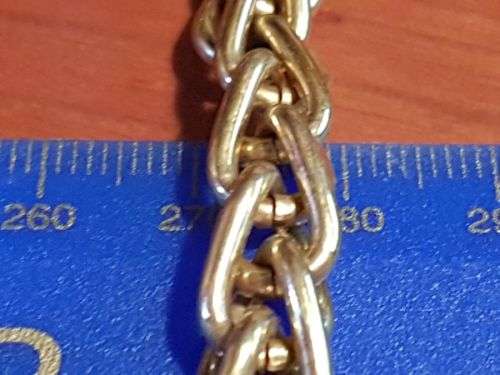 Signed Monet Vintage Heavy and Chunky Gold Tone Chain Necklace