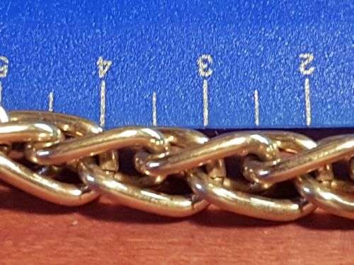 Signed Monet Vintage Heavy and Chunky Gold Tone Chain Necklace