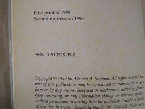 Voice of A Prophet [Siener van Rensburg] - Adriaan Snyman - 1999 First Edition with MAP