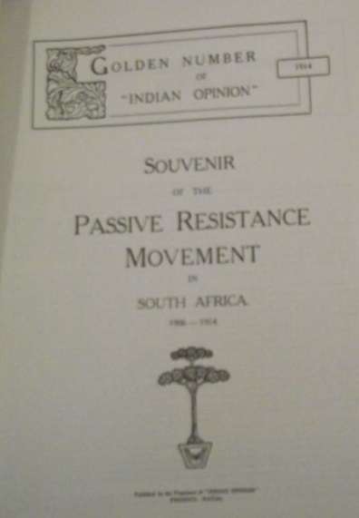 Souvenir of the Passive Resistance Movement in South Africa 1906 - 1914 [Limited Edition #89/500]