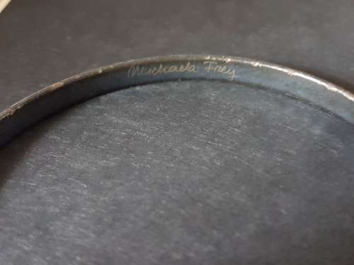 MICHAELA FREY Michaela Frey Floral Enamel Bangle Bracelet Fire Enamel Cloisonne ~ Austria