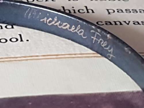 MICHAELA FREY Michaela Frey Floral Enamel Bangle Bracelet Fire Enamel Cloisonne ~ Austria