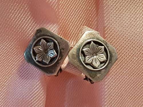 Sterling Silver Designer Joe Calafato `Candida` Flower Design Spring Back Clip-on Earrings
