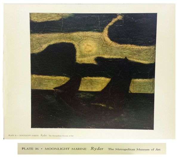 Moonlight Marine - Ryder - Plate 36 - The Metropolitan  [Limited Edition - Artwork Print From 1958]