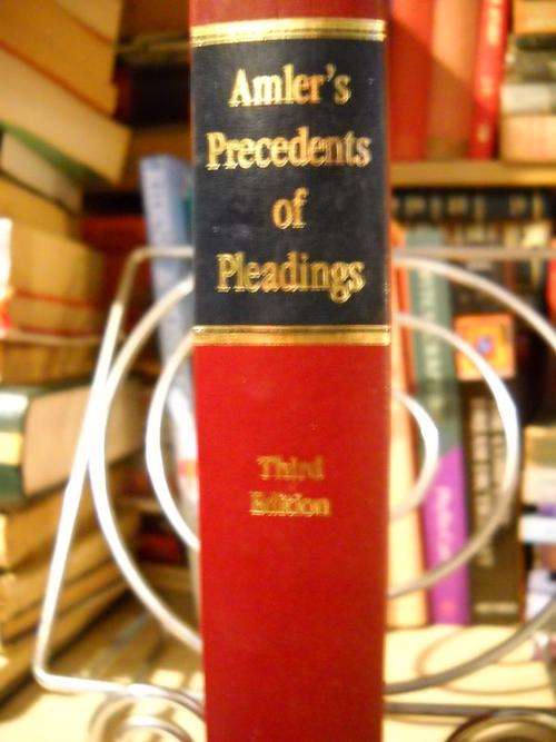 Amlers Precedents of Pleadings Third Edition - Harms [Leather Bound]