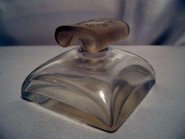 Rare 1935 Baccarat Crystal "Trophy" D'Orsay Paris Perfume Bottle with Lalique-style Glass Stopper