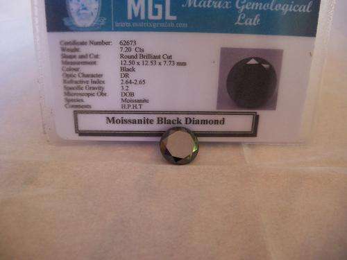 CERTIFIED MOISSANITE BLACK DIAMOND!