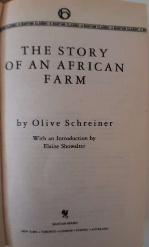 The Story of an African Farm - Olive SCHREINER