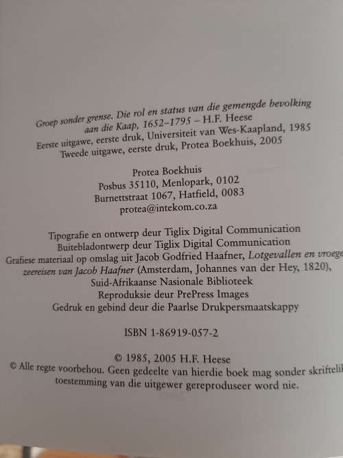 Groep sonder Grense - H.F. HESSE