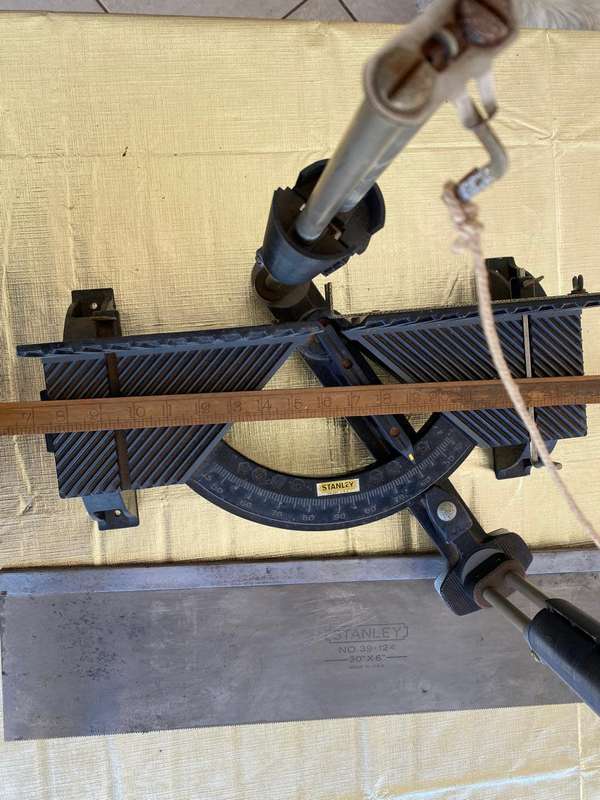 Large Heavy Cast Aluminum Stanley USA Mitre Machine no 19-306.