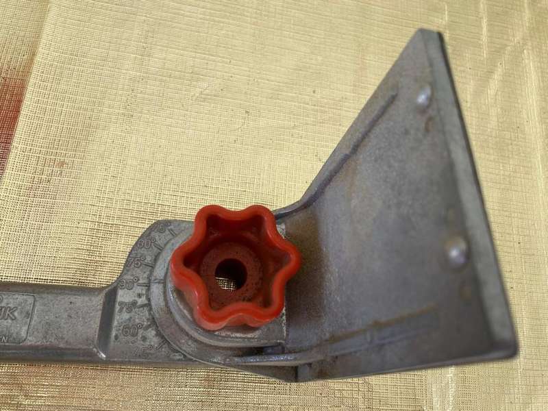 Aluminum Miter Guide by Sandvik Sweden.